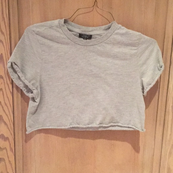 Topshop grey croptop - Picture 1 of 3